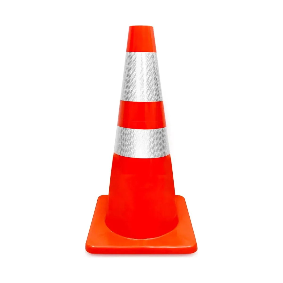 Cono de seguridad vial reflectivo de PVC