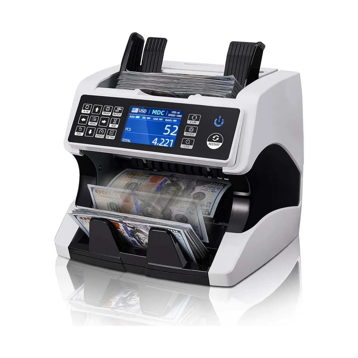 Contadora de billetes MUNBYN IMC01 con conteo mixto