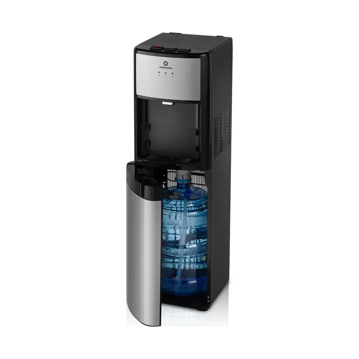 Dispensador de agua Indurama con botellón oculto