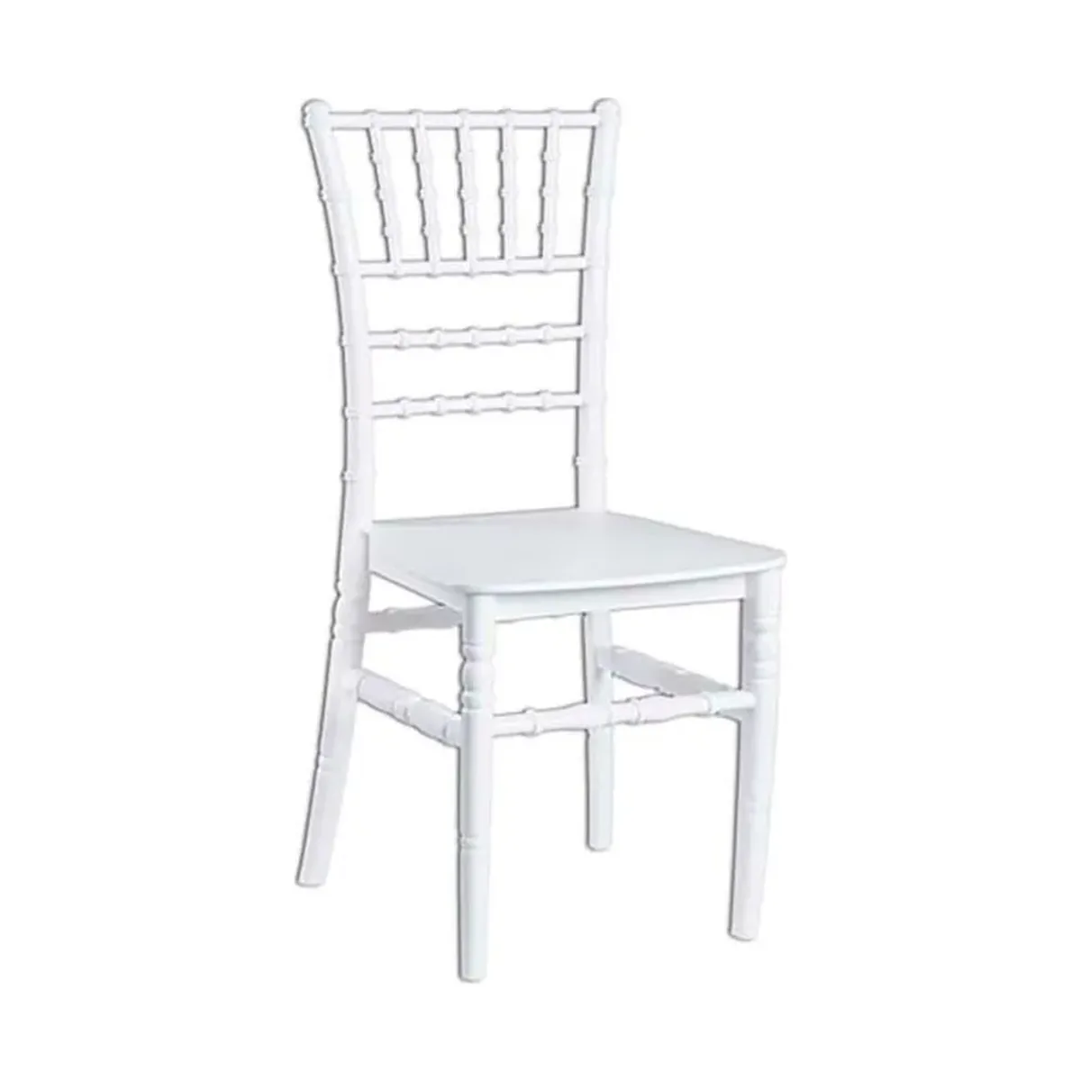 Silla Tiffany de resina blanca Pycca