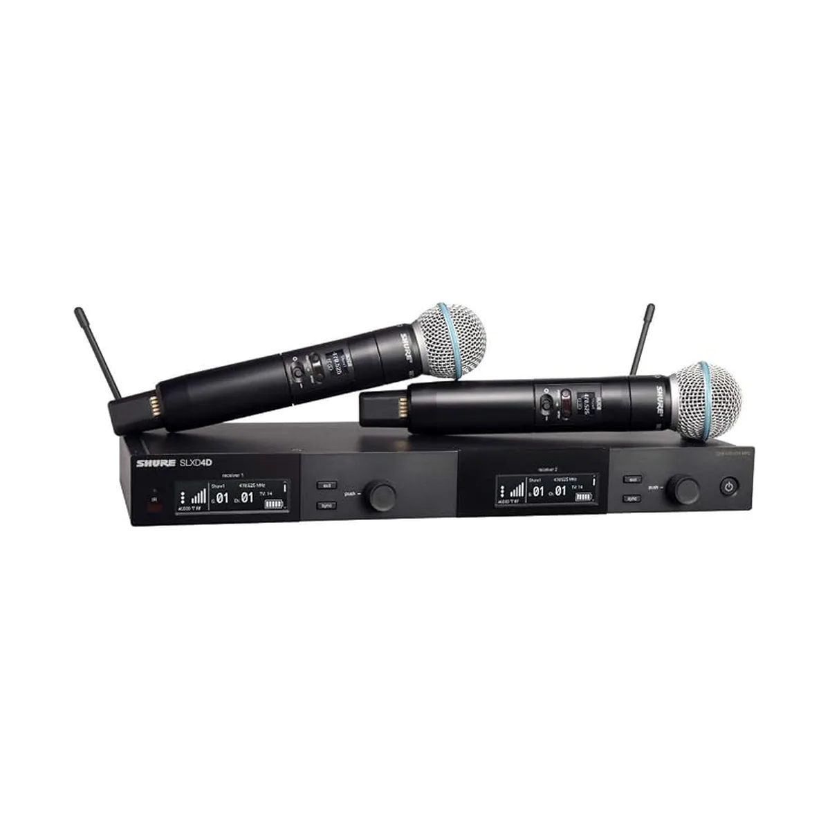 Sistema inalámbrico digital Shure SLXD24D de doble canal